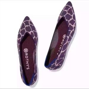 Rothy’s The Point Violet Giraffe size 10.5 EUC